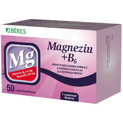 Magneziu + B6 50cpr BERES