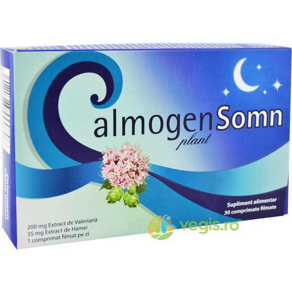 Calmogen Plant Somn 30cpr, HIPOCRATE, Capsule, Comprimate, 1, Vegis.ro
