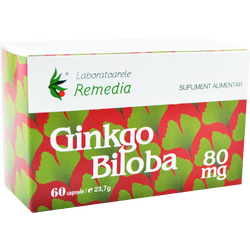 Ginkgo Biloba 80mg 60cps REMEDIA