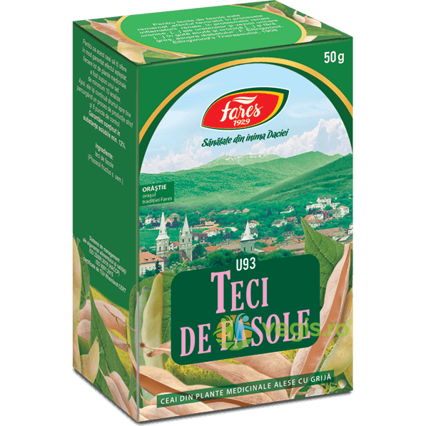 Ceai Teci de Fasole (U93) 50g, FARES, Ceaiuri vrac, 1, Vegis.ro