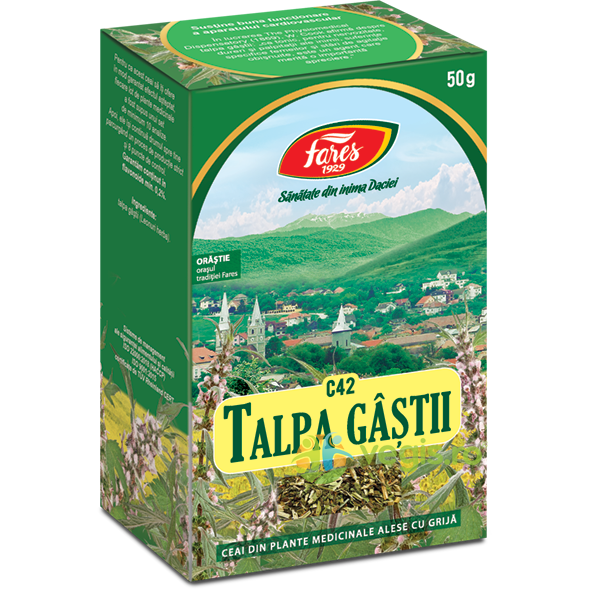 Ceai Talpa Gastii Iarba (C42) 50g, FARES, Ceaiuri vrac, 1, Vegis.ro