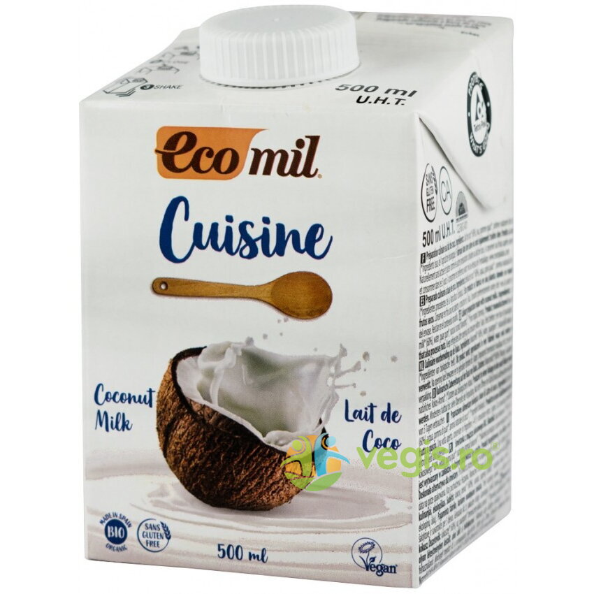 Crema Vegetala Cu Cocos Pentru Gatit Fara Gluten Ecologica/bio 500ml