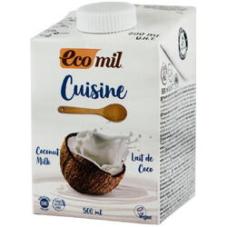 Crema Vegetala cu Cocos pentru Gatit fara Gluten Ecologica/Bio 500ml ECOMIL