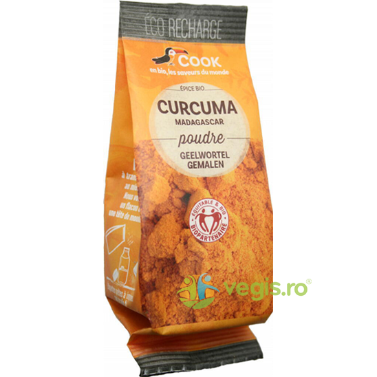 Turmeric (Curcuma) Pudra Ecologic/Bio 35g, COOK, Condimente, 1, Vegis.ro