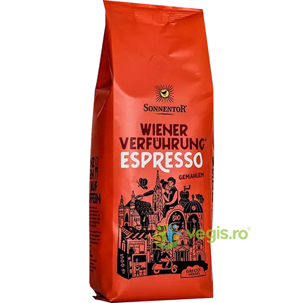 Cafea Ispita Vieneza Espresso Macinata Ecologica/Bio 500g, SONNENTOR, Cafea, 1, Vegis.ro