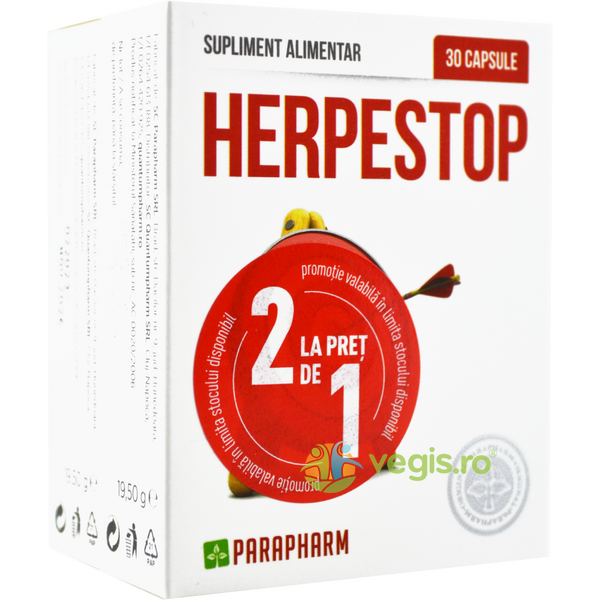 Pachet HerpeStop 30cps+30cps, QUANTUM PHARM, Pachete Suplimente, 1, Vegis.ro