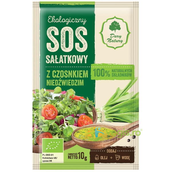 Sos (Dressing) pentru Salata cu Usturoi Ecologic/Bio 10g, DARY NATURY, Alimente BIO/ECO, 1, Vegis.ro