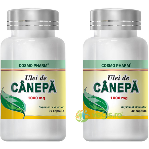 Pachet Ulei de Canepa 30cps+30cps, COSMOPHARM, Remedii Capsule, Comprimate, 1, Vegis.ro