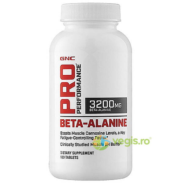 Beta-Alanine Pro Performance 120tb, GNC, Suplimente Sport & Fitness, 1, Vegis.ro