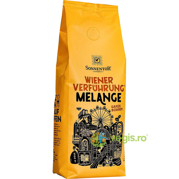Cafea Ispita Vieneza Melange Boabe Ecologica/Bio 500g, SONNENTOR, Cafea, 1, Vegis.ro