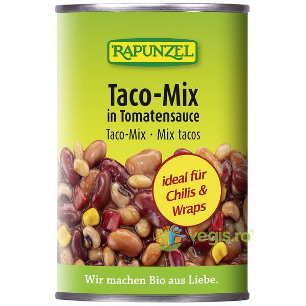 Mix Taco in Sos de Rosii Ecologic/Bio 400g, RAPUNZEL, Conserve Naturale, 1, Vegis.ro