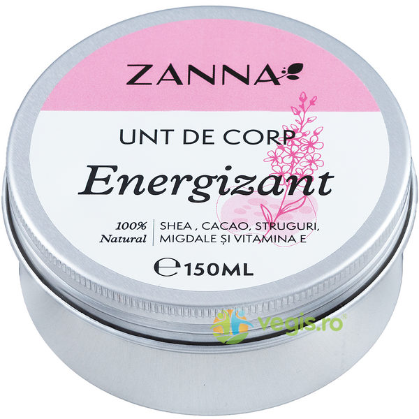 Unt de Corp Energizant cu Vitamina E 150ml, ZANNA, Corp, 1, Vegis.ro