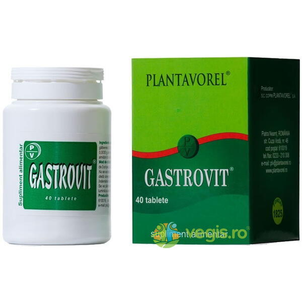 Gastrovit 40cpr, PLANTAVOREL, Remedii Capsule, Comprimate, 2, Vegis.ro