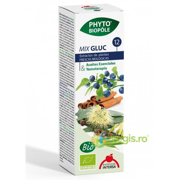Mix 12 din Plante Metabolismul Glucozei - Diabet Ecologic/Bio 50ml, PHYTO BIOPOLE, Suplimente Lichide, 2, Vegis.ro