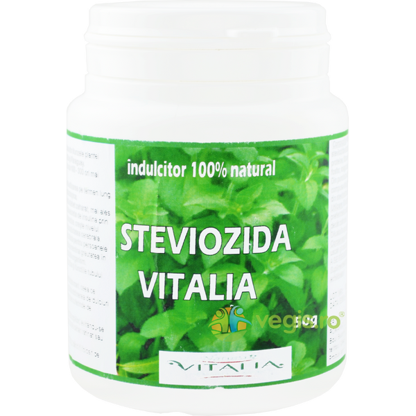 Indulcitor Natural Steviozida 50g, VIVA PHARMA, Indulcitori naturali, 1, Vegis.ro
