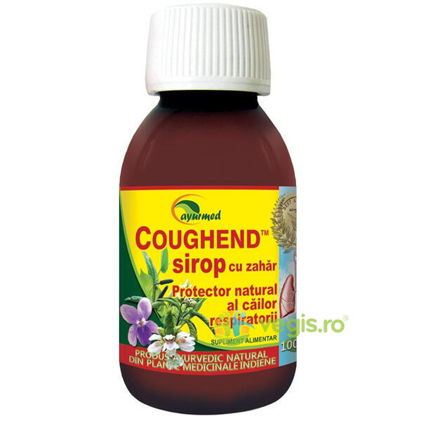 Coughed Sirop 100ml, AYURMED, Sirop de Tuse Copii/Adulti, 1, Vegis.ro