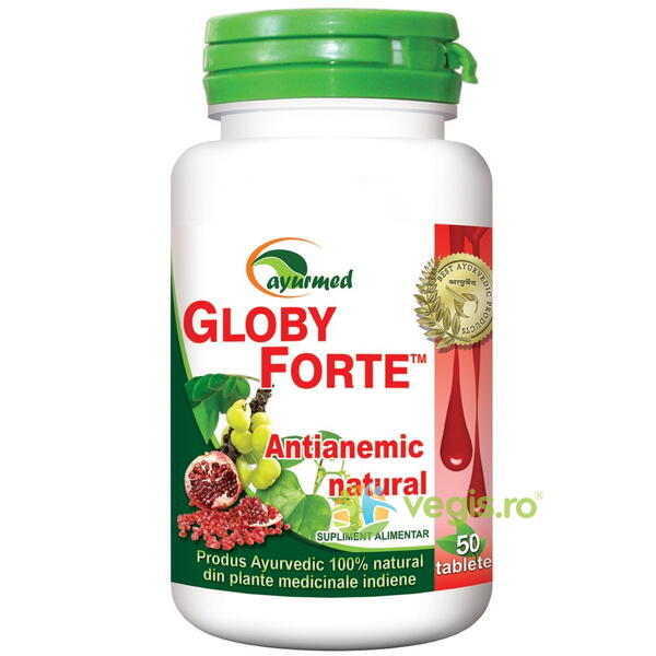 Globy Forte 50cpr, AYURMED, Remedii Capsule, Comprimate, 1, Vegis.ro