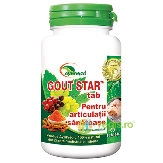 Gout Star 50cpr, AYURMED, Remedii Capsule, Comprimate, 1, Vegis.ro