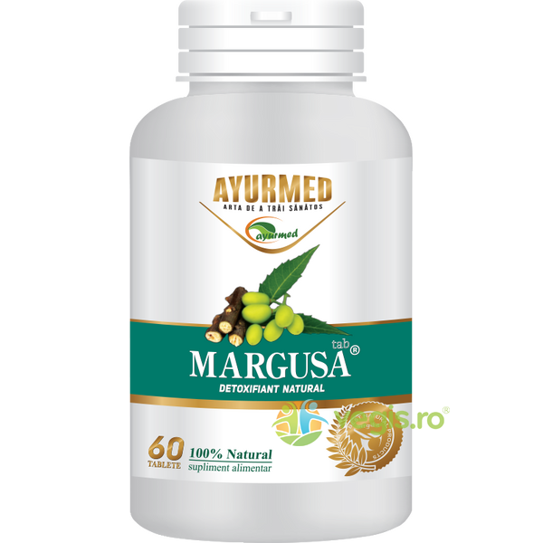 Margusa Detoxifiant 60cpr, AYURMED, Remedii Capsule, Comprimate, 1, Vegis.ro
