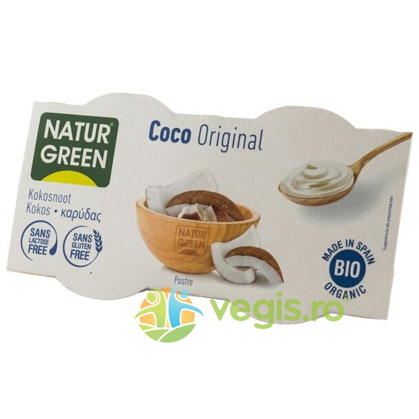 Desert cu Nuca de Cocos fara Gluten Ecologic/Bio 2x125g 2x125g Alimentare