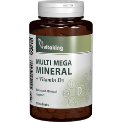 Multi Mega Mineral + Vitamina D3 90cpr VITAKING