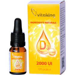 Vitamina D 2000UI Picaturi 10ml VITAKING