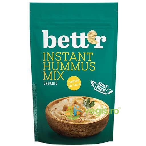 Mix pentru Hummus Instant Ecologic/Bio 200g, BETTR, Produse de Post, 1, Vegis.ro