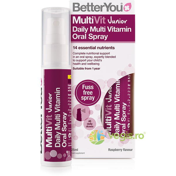 Multivit Junior Oral Spray 25 ml BETTERYOU, BETTERYOU, Vitamine, Minerale & Multivitamine, 2, Vegis.ro