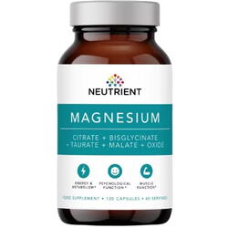 Magnesium Taurate + Bisglycinate + Citrate + Malate 120cps NEUTRIENT