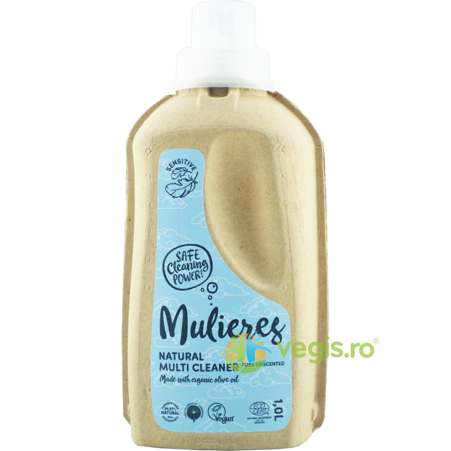 Detergent Concentrat Multi Cleaner cu 99% Ingrediente Naturale fara Parfum 1L MULIERES