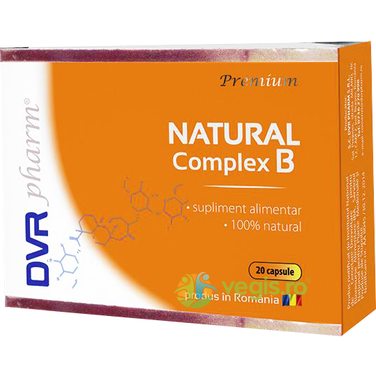 Natural Complex B 20cps, DVR PHARM, Vitamine, Minerale & Multivitamine, 1, Vegis.ro