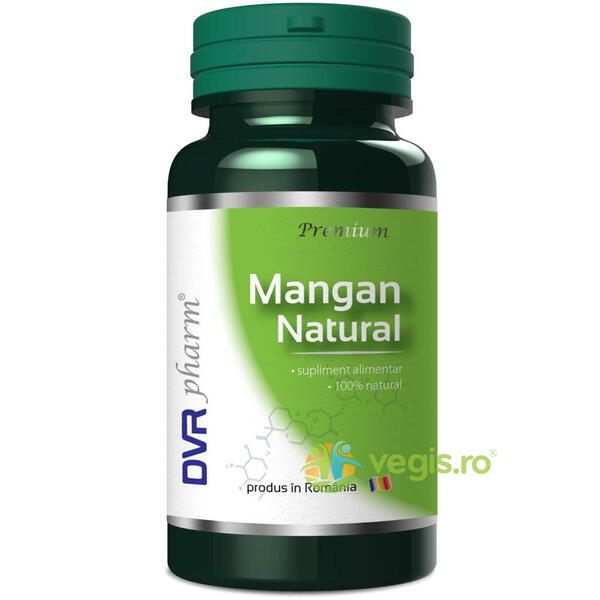 Mangan Natural 60cps, DVR PHARM, Capsule, Comprimate, 1, Vegis.ro