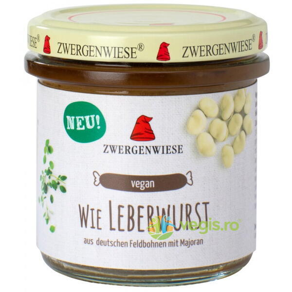 Crema Tartinabila Vegetala fara Gluten Leberwurst Ecologica/Bio 140g, ZWERGENWIESE, Creme tartinabile, 1, Vegis.ro