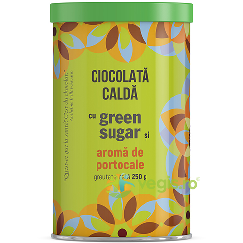 Ciocolata Calda cu Green Sugar si Aroma de Portocale 250g, REMEDIA, Ciocolata, 1, Vegis.ro
