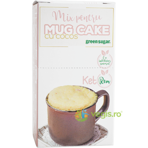 Mug Cake cu Cocos fara Zahar Ketorem 70g, REMEDIA, Dulciuri sanatoase, 1, Vegis.ro