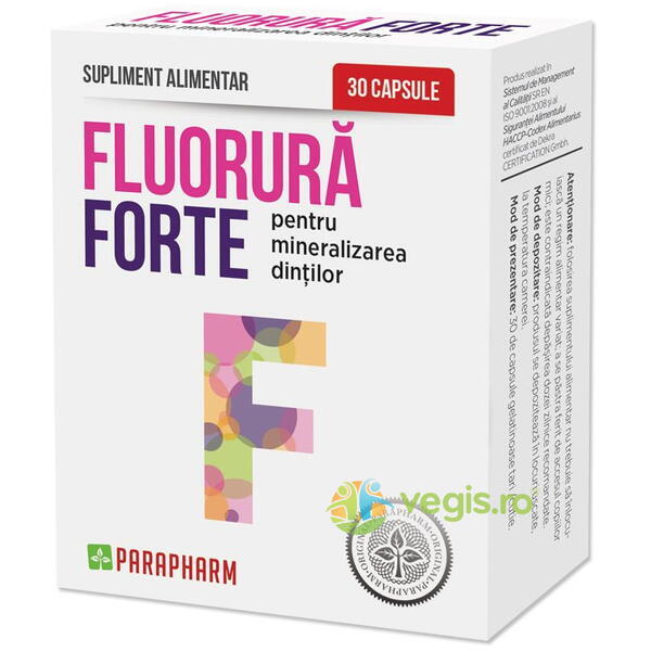 Fluorura Forte 30cps, QUANTUM PHARM, Capsule, Comprimate, 1, Vegis.ro