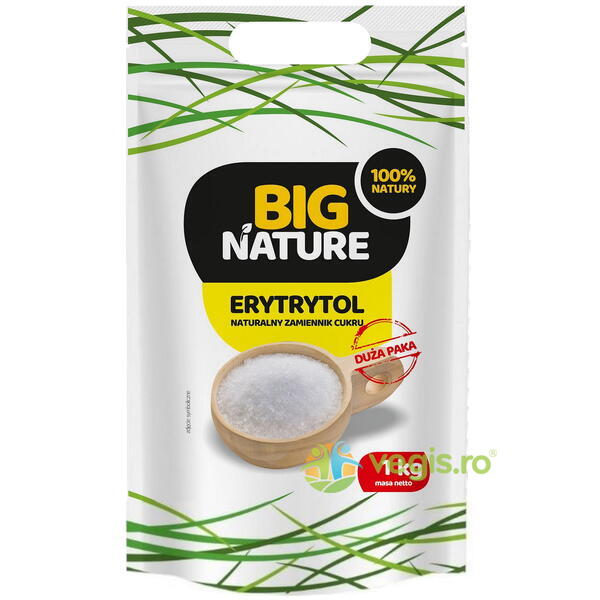 Erythritol (Eritritol/ Eritriol) 1kg, BIG NATURE, Indulcitori naturali, 1, Vegis.ro