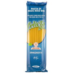Spaghetti din Faina de Malai si Orez fara Gluten Felicia Ecologice/Bio 500g MOLINO ANDRIANI