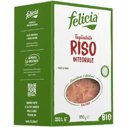 Tagliatelle din Faina de Orez Integral fara Gluten Felicia Ecologice/Bio 250g MOLINO ANDRIANI