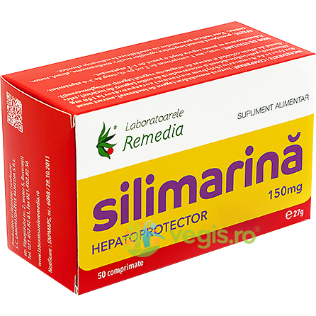 Silimarina 150mg 50cpr, REMEDIA, Capsule, Comprimate, 1, Vegis.ro