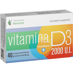 Vitamina D3 2000UI 40cpr REMEDIA