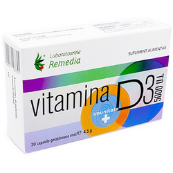Vitamina D3 5000U.I 30cps moi REMEDIA