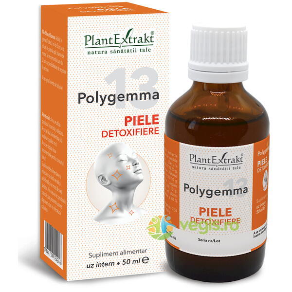 Polygemma 13 (Piele-Detoxifiere) 50ml, PLANTEXTRAKT, Gemoderivate, 1, Vegis.ro