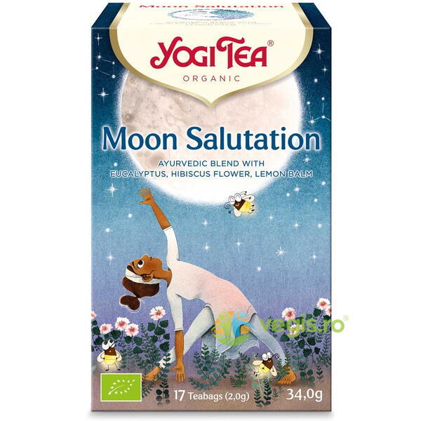 Ceai Salutul Lunii (Moons's Salutation) Ecologic/Bio 17dz, YOGI TEA, Ceaiuri doze, 1, Vegis.ro