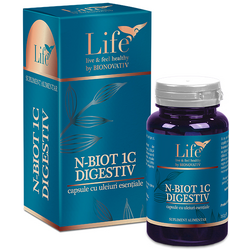 N-Biot 1C Digestiv (Capsule cu Uleiuri Esentiale) 30cps BIONOVATIV