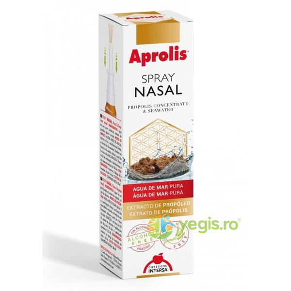 Spray Nazal cu Extract de Propolis si Apa de Mare 20ml, APROLIS, Remedii Naturale ORL, 2, Vegis.ro