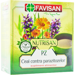 Ceai Antiparazitar Nutrisan PZ 50g FAVISAN