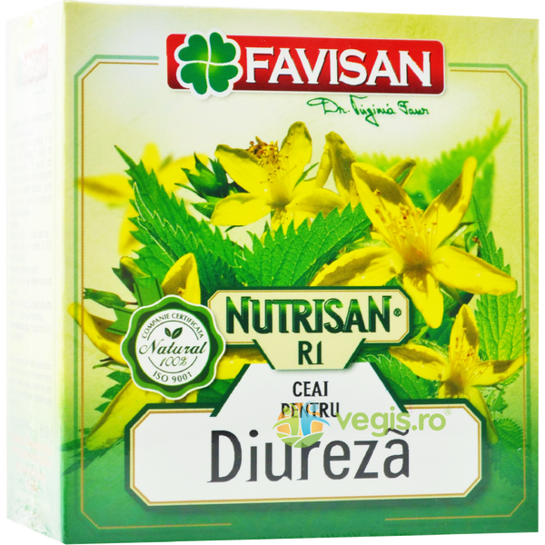 Ceai pentru Diureza Nutrisan R1 50g, FAVISAN, Ceaiuri vrac, 1, Vegis.ro