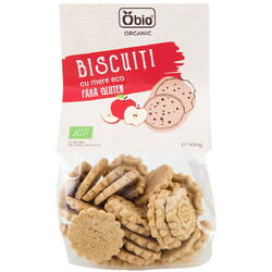 Biscuiti cu Mere fara Gluten Ecologici/Bio 100g OBIO