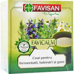 Ceai pentru Fermentatii, Balonari si Gaze Favicalm 50g FAVISAN